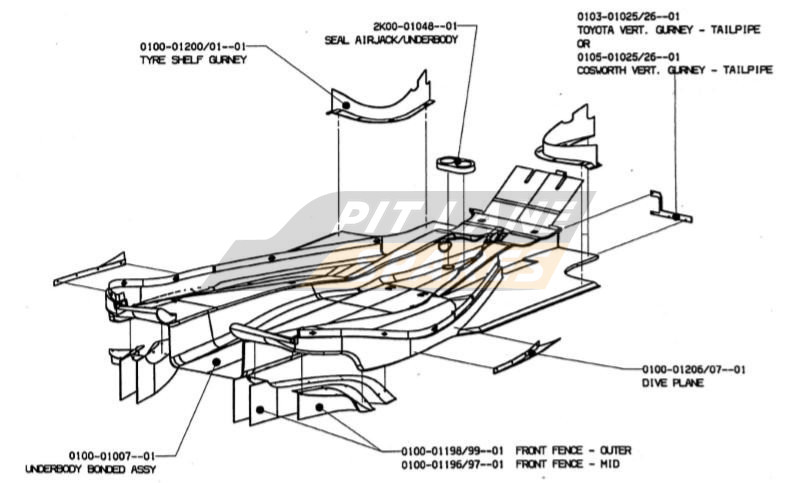 UNDERBODY PHANTOM ASSEMBLY Diagram